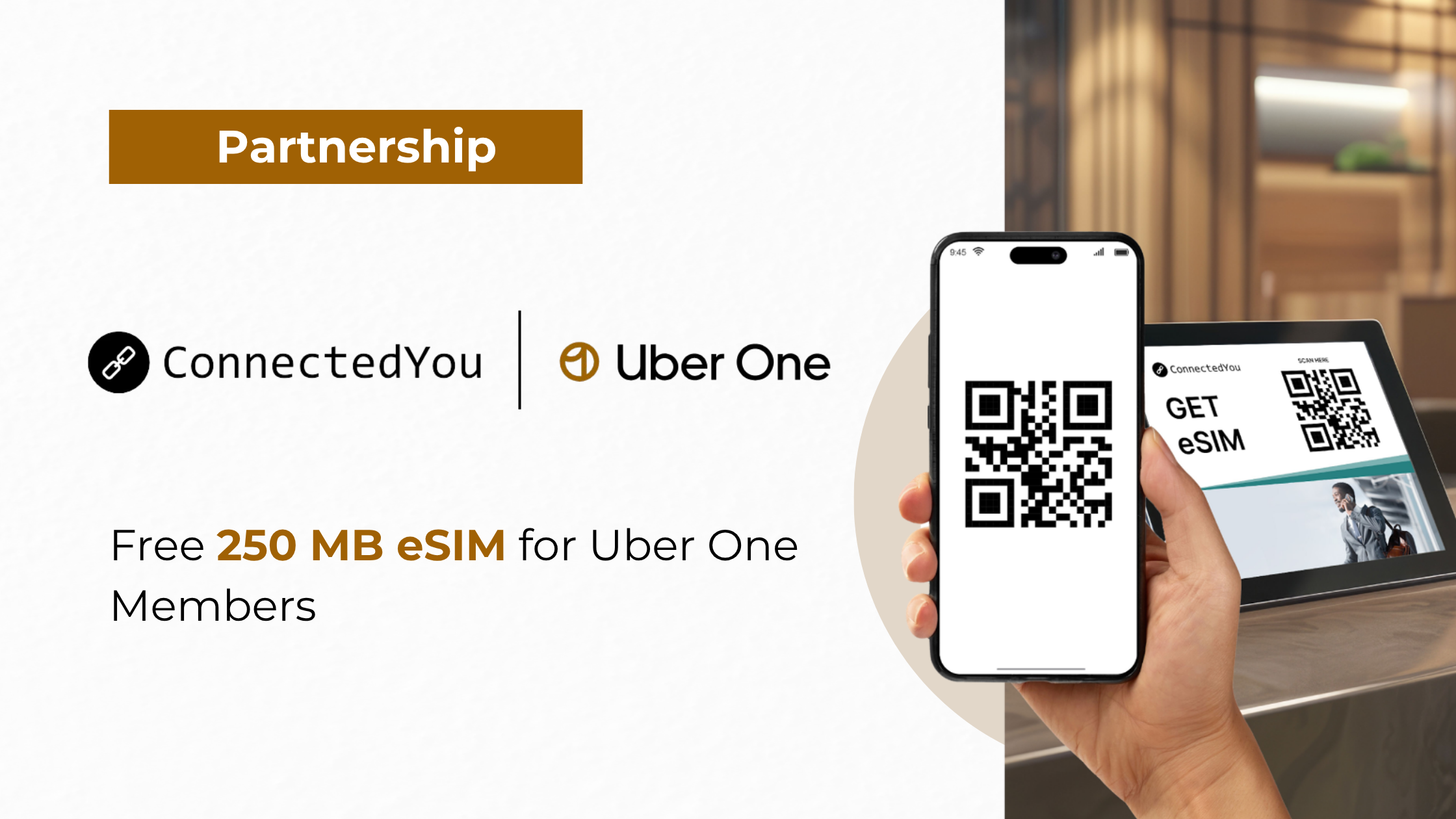 ConnectedYou and Uber Bring Global Connectivity to Uber One Members