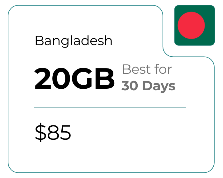Bangladesh 20 GB 30 Days