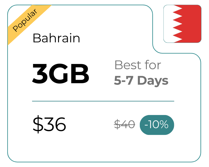 Bahrain 3 GB 30 Days