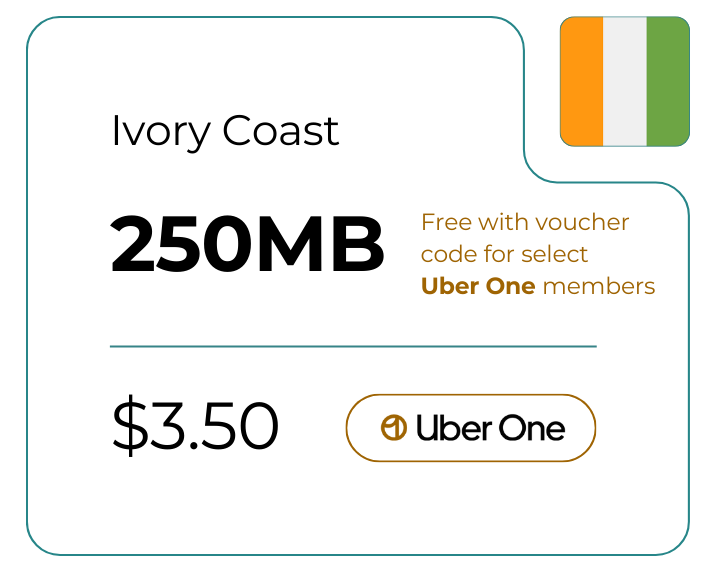 Ivory Coast 250 MB 30 Days