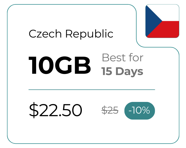 Czech Republic 10 GB 30 Days