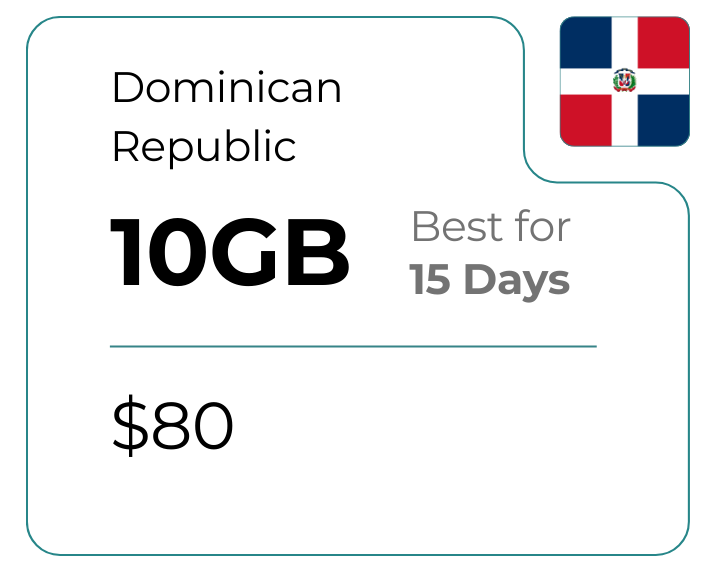 Dominican Republic 10 GB 30 Days