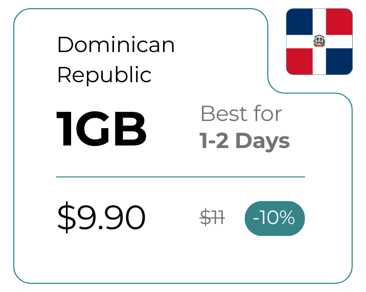 Dominican Republic 1 GB 30 Days