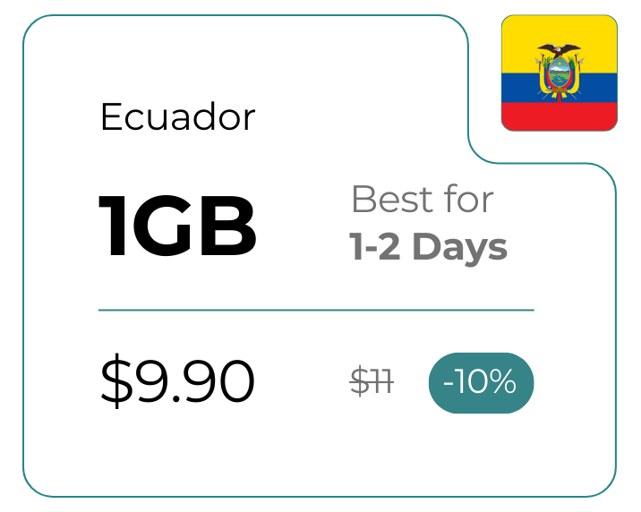 Ecuador 1 GB 30 Days