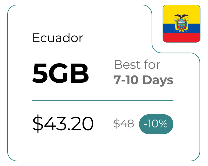 Ecuador 5 GB 30 Days