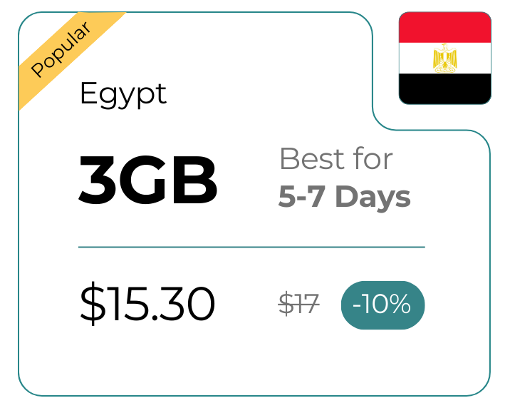 Egypt 3 GB 30 Days