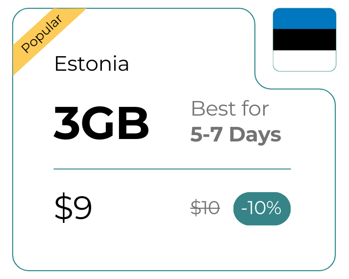 Estonia 3 GB 30 Days