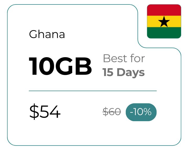 Ghana 10 GB 30 Days