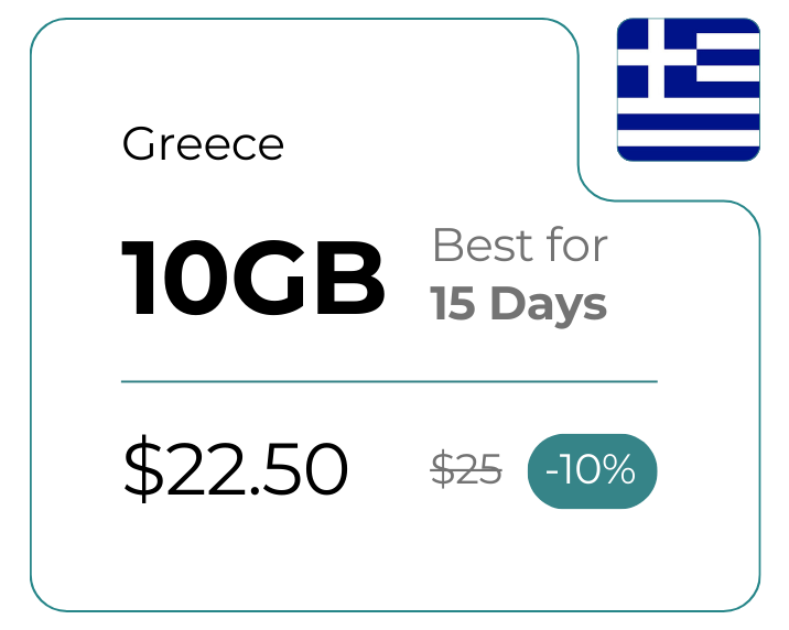Greece 10 GB 30 Days