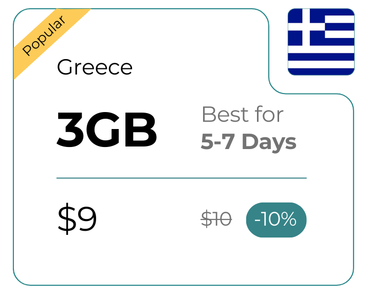 Greece 3 GB 30 Days
