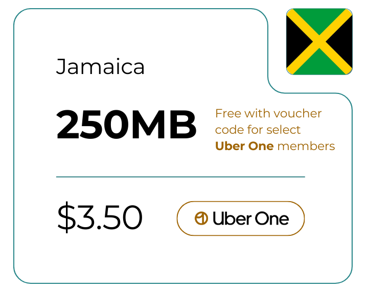 Jamaica 250 MB 30 Days