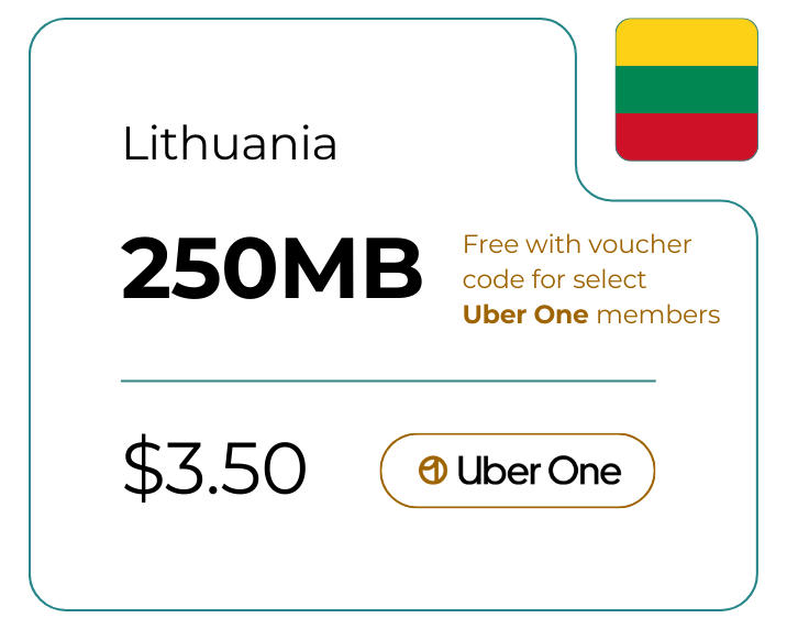 Lithuania 250 MB 30 Days