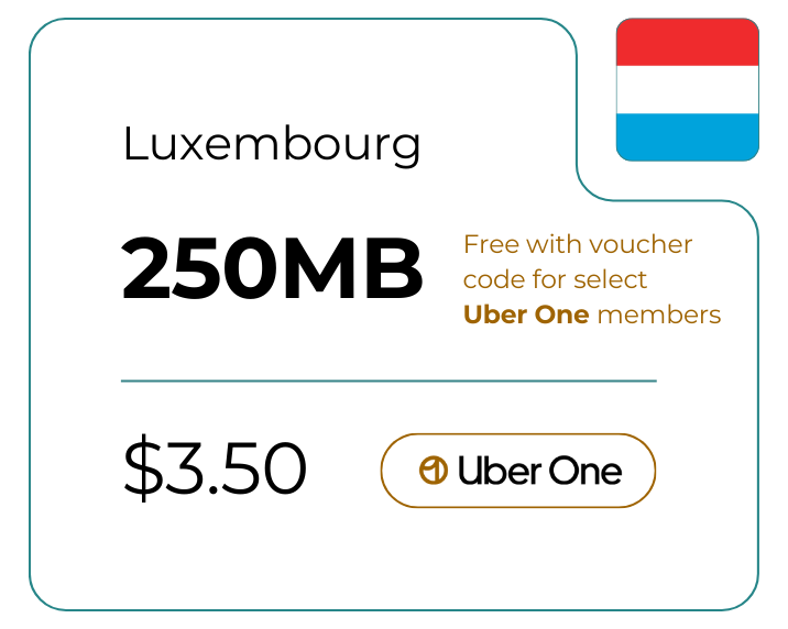 Luxembourg 250 MB 30 Days