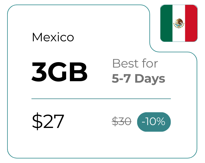Mexico 3 GB 30 Days