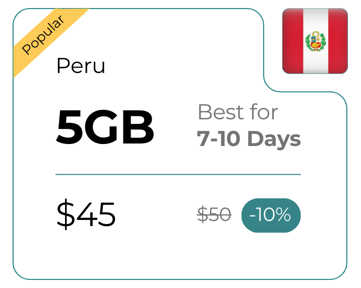 Peru 5 GB 30 Days