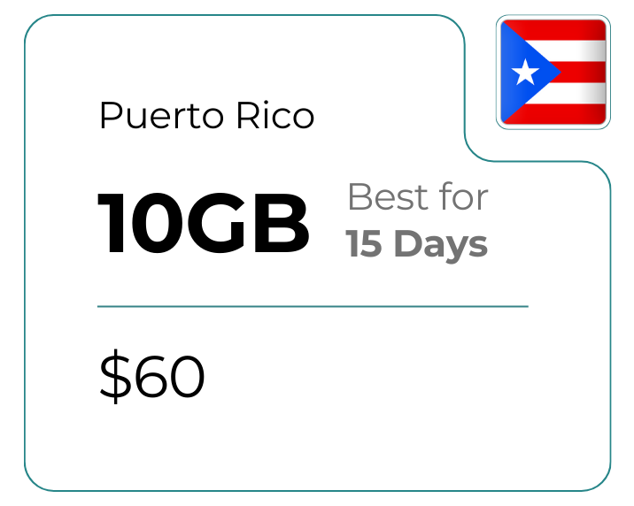 Puerto Rico 10 GB 30 Days
