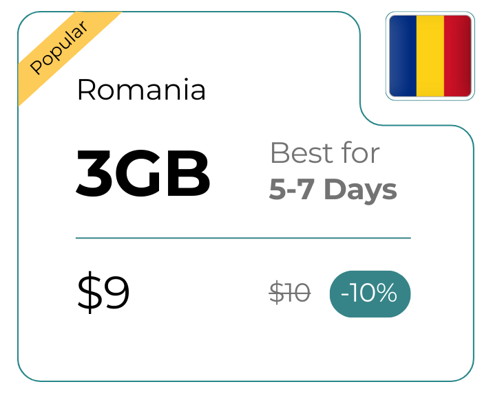 Romania 3 GB 30 Days