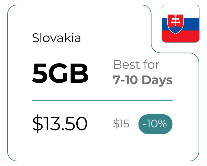 Slovakia 5 GB 30 Days